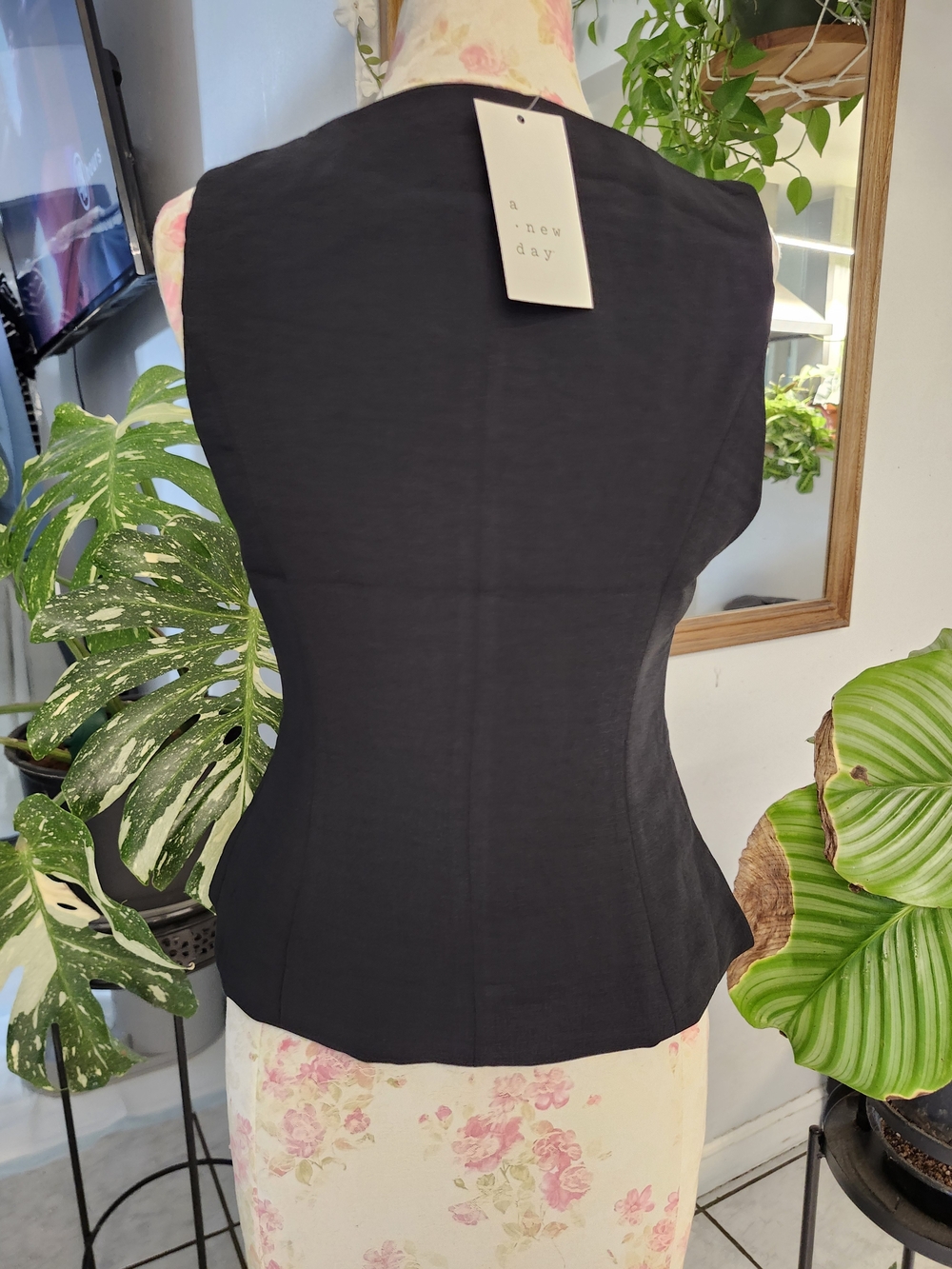 a new day Black Tailored Button-Front Vest - Picture 5 of 9